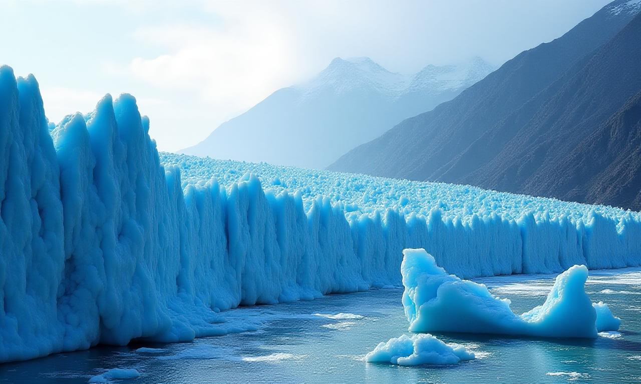 氷河の壮大な風景
